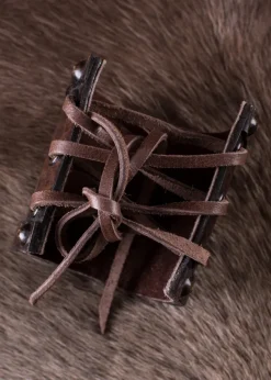 1616553400 - LARP Petit protège-bras cuir, triskèle celtique