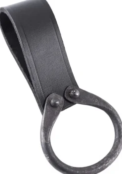 0401040001 - LARP Porte-Hache en Cuir et Fer Forgé