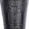 1680853300 - LARP Protège Bras motif Mjolnir Cuir Noir