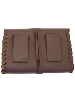 1609213001 - LARP Sac banane, lacé, en cuir marron