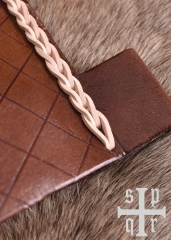 1664000151 - LARP Sac médiéval du 14ème siècle cuir marron