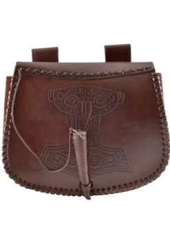 1680000300 - LARP Sacoche Cuir Gravé Mjolnir
