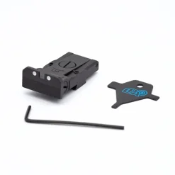 40-104081 - LPA TRT92BW30 Adjustable Rear Sight for CZ 75 Tactical Sport with White Dots