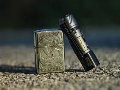 LPGSK03ALGREY - LOOP GEAR SK03 Torche Aluminium E-Tritium 1000lm 920mAh 14500 USB-C GRIS