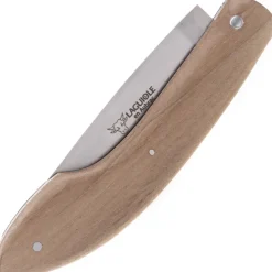 L0513VNOET - 49 LAGUIOLE EN AUBRAC couteau 3 Evêques noyer avec étui cuir