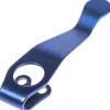 Lynch NW clip Spyderco titane Stubby Ano Blue