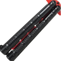 MA02195 K25 Couteau papillon entraînement rouge