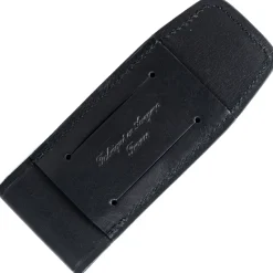 Max Capderbarthes étui Segala en cuir noir 12 cm