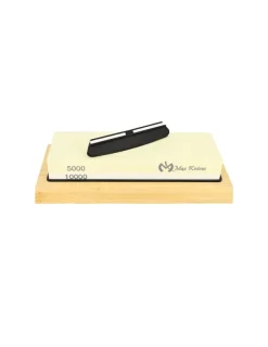MAXKNIVES - MK1709 - Pierre d'affûtage sur support + guide d'affûtage