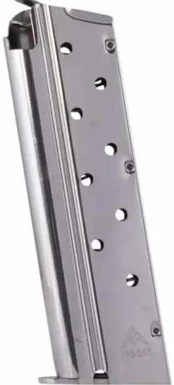 MCG211 - Chargeur MEC-GAR 1911 Full Size 9mm avec Finition Anti-Friction Nickel