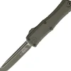 1704M-1CMG - Microtech HERA II Mini T/E Mossy Green Cerakote