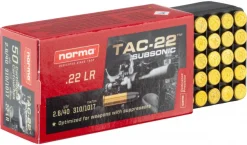 MD344 - Cartouches 22lr Norma Subsonique 1X50