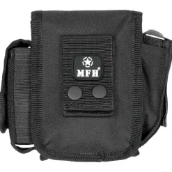 MFH30745A Poche ceinturon avec 3 compartiments, noir