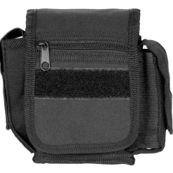 MFH30745A Poche ceinturon avec 3 compartiments, noir