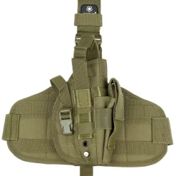 MFH30708B MFH Holster, "MOLLE", sangles de cuisse et ceinturon, kaki