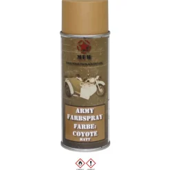 MFH27375I Bombe de peinture armée, COYOTE, mat, 400 ml