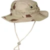 MFH10713ZL US GI Chapeau de brousse, mentonnière, GI Boonie, Rip Stop, 3 coul. desert TAILLE L