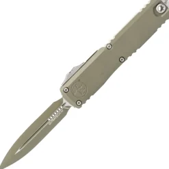 11224-1MG-C21Z13 - Microtech Ultratech Gen IV Cerakote MOSS Green Standard