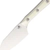 Microtech Santoku 4" Stonewash Ivory G10