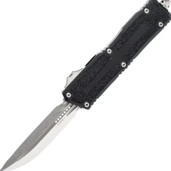 1180-10 - Microtech Scarab II Gen III D/E-S Stonewash Standard