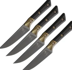 Microtech Set de couteaux à Steak Signature DLC fibre de carbone