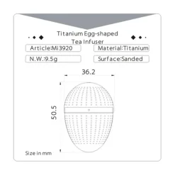 MI3920 - KEITH TITANIUM Oeuf à Thé Titane