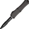 1702M-2NC - Microtech Hera II Mini D/E Serrated Natural