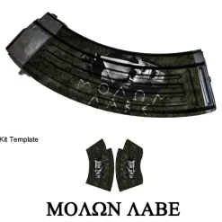 Molon Labe Black- Gunskins AK-47 Mag Skin