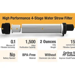 MSLOESF017 - Membrane Solutions Paille filtrante orange