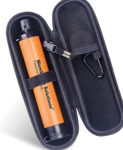 MSLOESF006Z - Membrane Solutions Paille filtrante orange avec étui