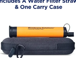 MSLOESF006Z - Membrane Solutions Paille filtrante orange avec étui