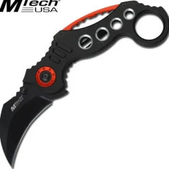 MT529BK MTech 5.5"" Karambit Fldr Blk Alum