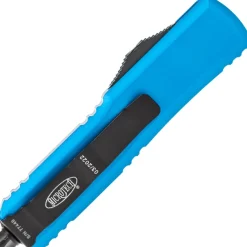 MT231-2BL - Microtech UTX-85 S/E Black Serrated Blue