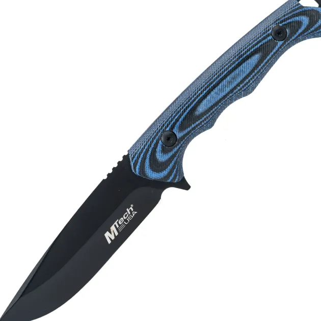 MT-FIX006BL - MTech Fixed Blade Blue Micarta