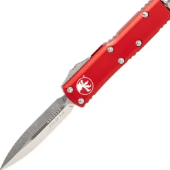 MT232-10RD - Microtech UTX-85 D/E Stonewash Red