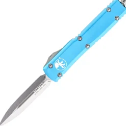 MT122-10TQ - Microtech Ultratech D/E Stonewash Standard Turquoise