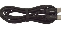 NCADUSBCC - NITECORE Câble Tressé de chargement USB-C vers USB-C NOIR