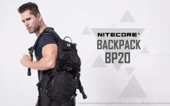 NCBP20 - NITECORE BP20 Sac à dos Tactique/Randonnée/Cyclisme 20L NOIR