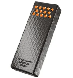 NCCARBO20O - NITECORE Powerbank Carbone 20K mAh 65W 2xUSB-C ORANGE