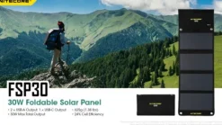 NCFSP30 - NITECORE Panneau solaire pliant - 30W - 2 usb-a + 1 usb-c