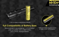 NCMH10V2 - NITECORE MH10V2 Torche Double Alimentation - 1200Lm