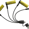 NCNH2400 - NITECORE NH2400 Pack 4 AA Rechargeables 1,5V 2400mAh + câble