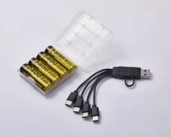 NCNH2400 - NITECORE NH2400 Pack 4 AA Rechargeables 1,5V 2400mAh + câble