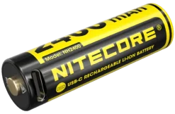 NCNH2400 - NITECORE NH2400 Pack 4 AA Rechargeables 1,5V 2400mAh + câble