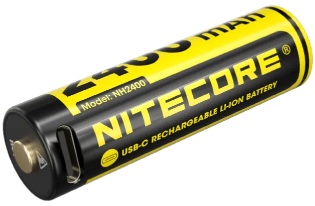 NCNH2400 - NITECORE NH2400 Pack 4 AA Rechargeables 1,5V 2400mAh + câble