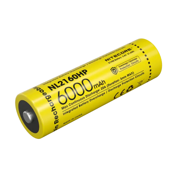 NCNL2160HP - NiteCore Batterie 21700 6000mAh Haute Performance