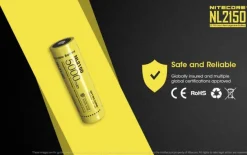 NCNL2150 - NiteCore Accumulateur 21700 3,6V 5000mAh 18Wh