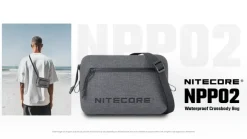 NCNPP02 - NITECORE NPP02 Sac Bandoullière Imperméable 1,4L GRIS