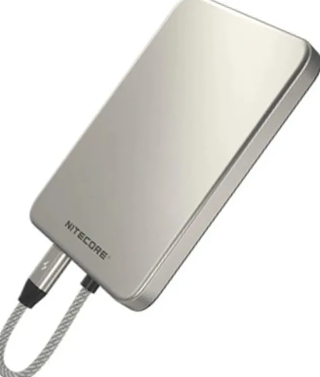 NCPOCKET5TI - NITECORE Pocket 5 Powerbank 5000 mAh 22.5W 2x USB-C Titanium Gray