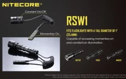 NCRSW1 - NITECORE RSW1 Interrupteur Déporté